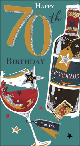 Picture of HAPPY 70TH BIRTHDAY CARD